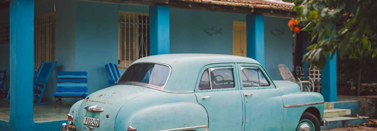 Old car in La Boca, Cuba