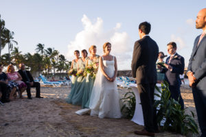 beach wedding at La Concha San Juan