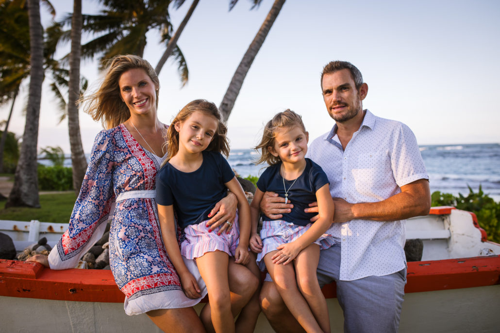 Family photograph by Erik Kruthoff Photography in Dorado Beach East, Puerto Rico.